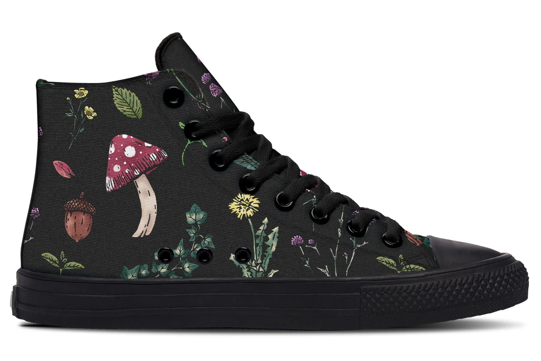 Herbology High Tops - Classic Premium Canvas Shoes with Comfortable and Durable Soles