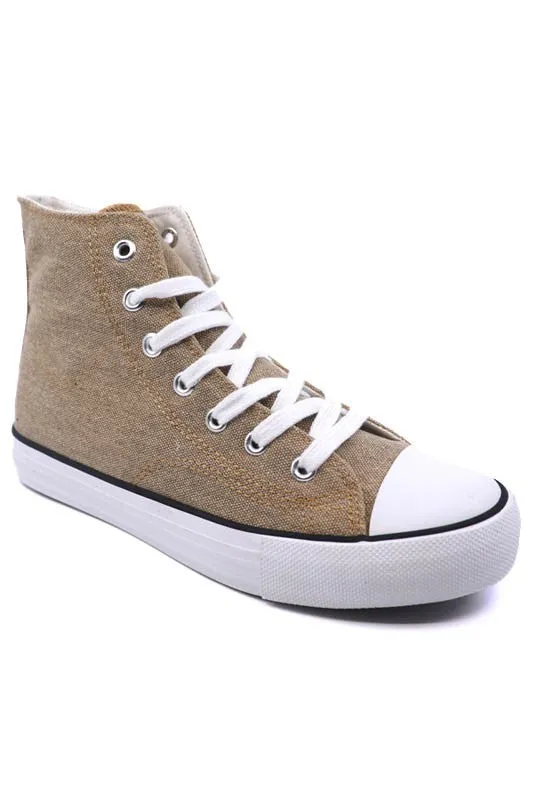 High Top Canvas Sneaker