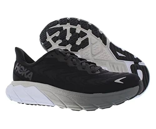 HOKA ONE ONE Arahi 6 Womens Shoes Size 9.5, Color: Black/White