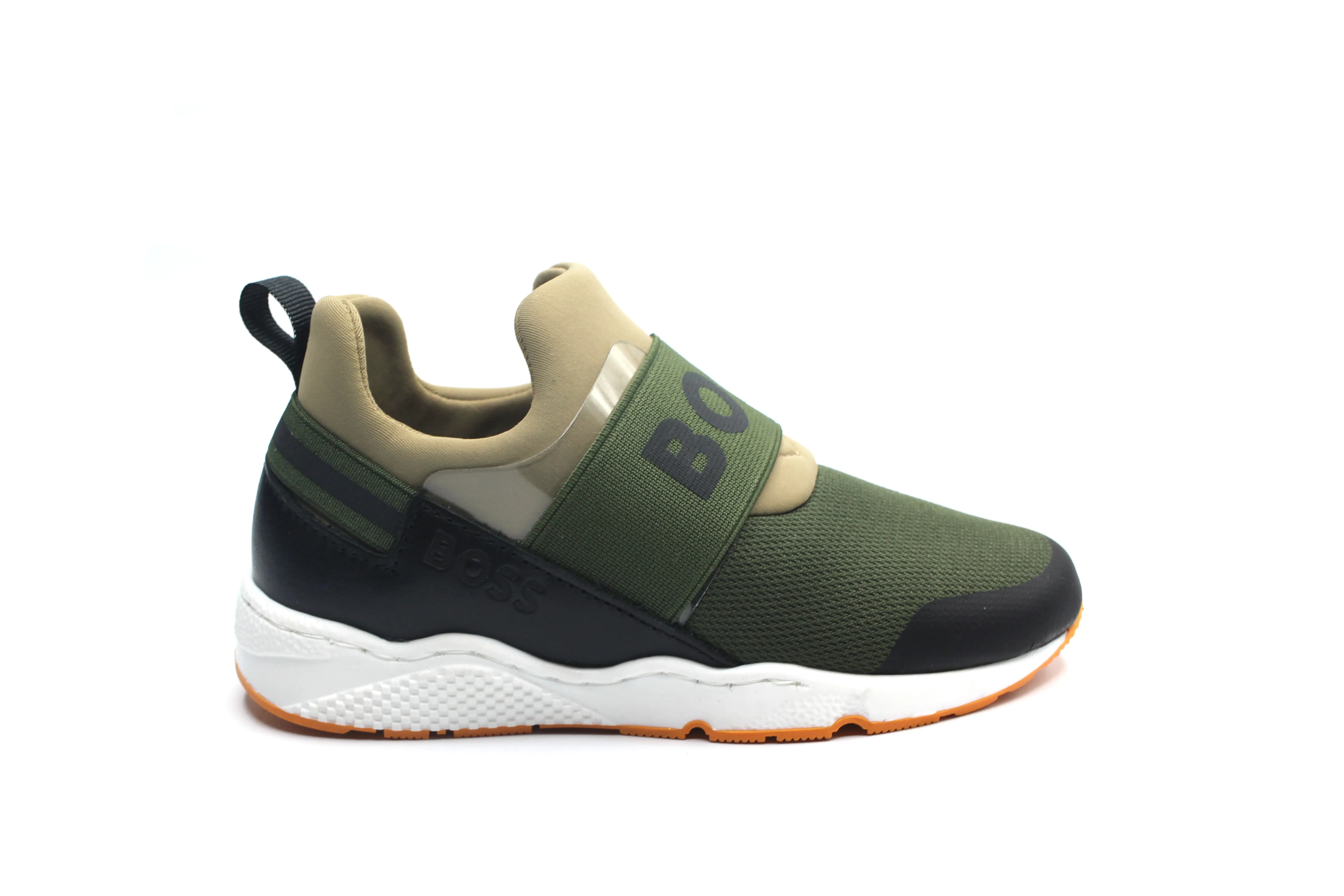 Hugo Boss Forest Green Mini Me Trainers