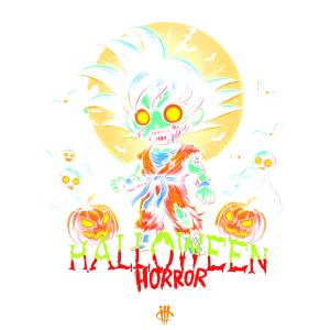 IllCurrency Halloween 2018 Collection Black T-Shirt (Goku Horror)| illcurrency