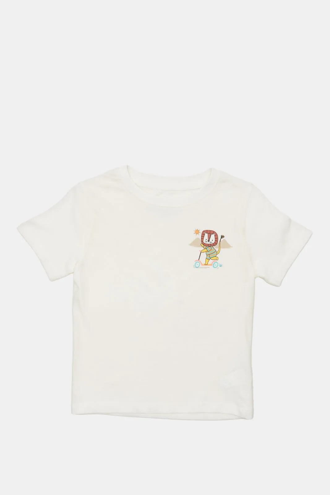 Infant Boys White Tiger Skate T-Shirt