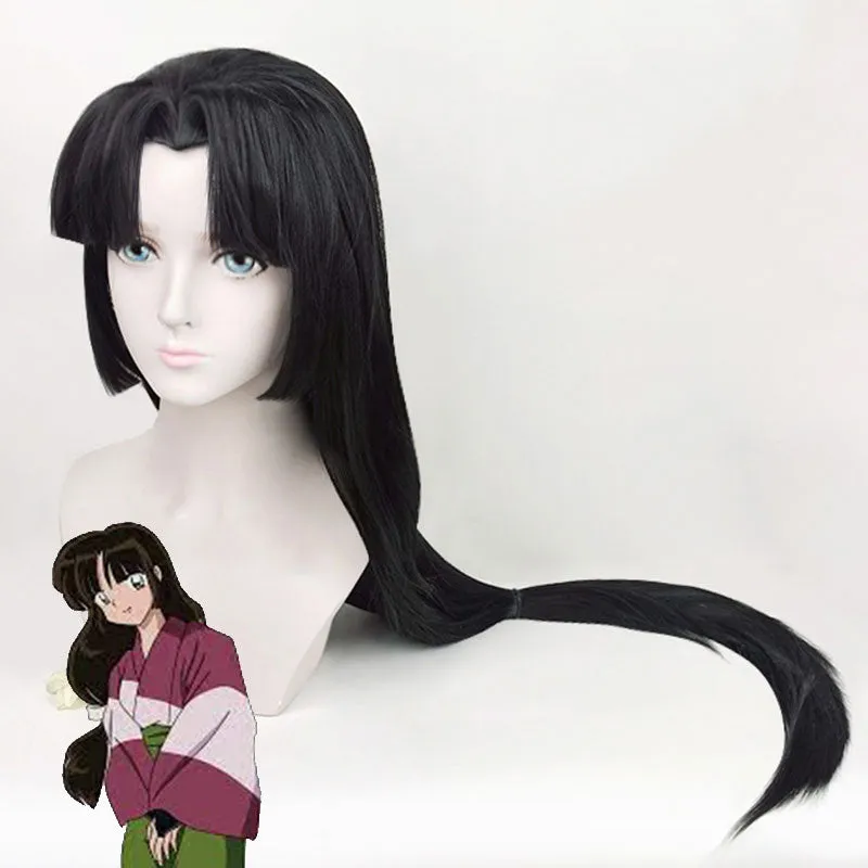 Inuyasha Sango Black Cosplay Wig B Edition