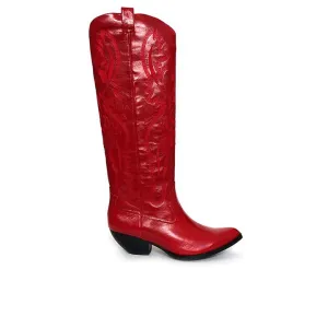 JEFFREY CAMPBELL CALVERA RED BOOTS