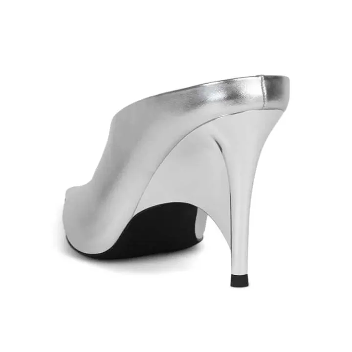 JEFFREY CAMPBELL VADER SILVER HEELS