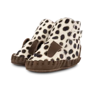 Kapi Exclusive Booties | Dalmatian | Black Spotted Cow Hair