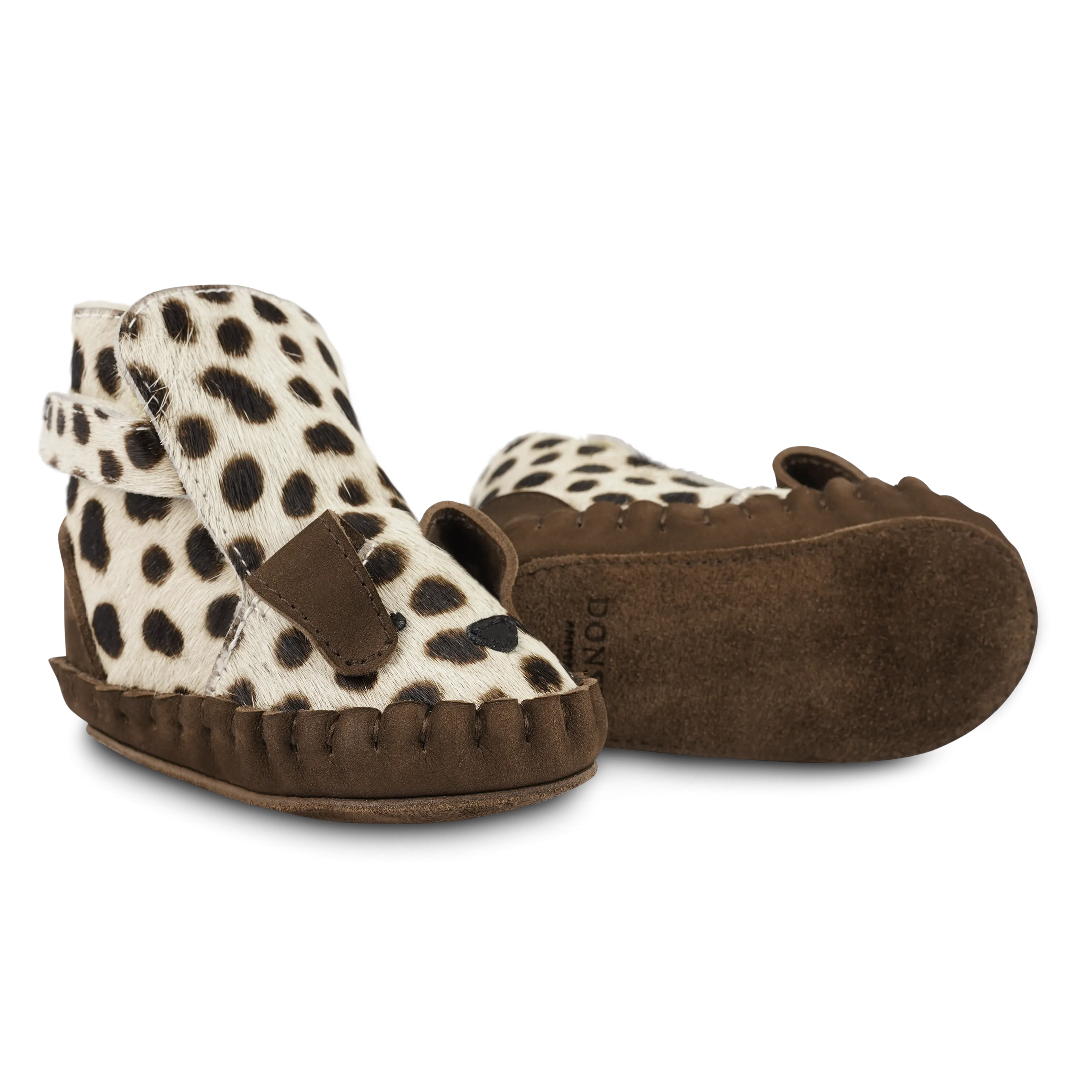 Kapi Exclusive Booties | Dalmatian | Black Spotted Cow Hair