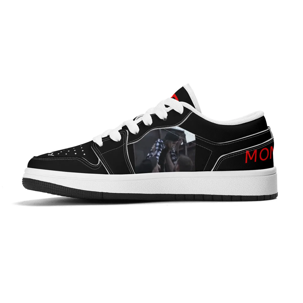 Kids Customizable Low Top Vegan Leather Sneakers