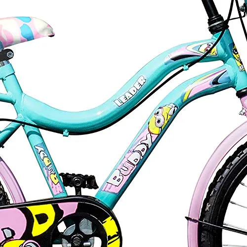 Leader Buddy 16T Sea Green/Light Pink Colour Cycle for Kids/Age Group 5-8 Years