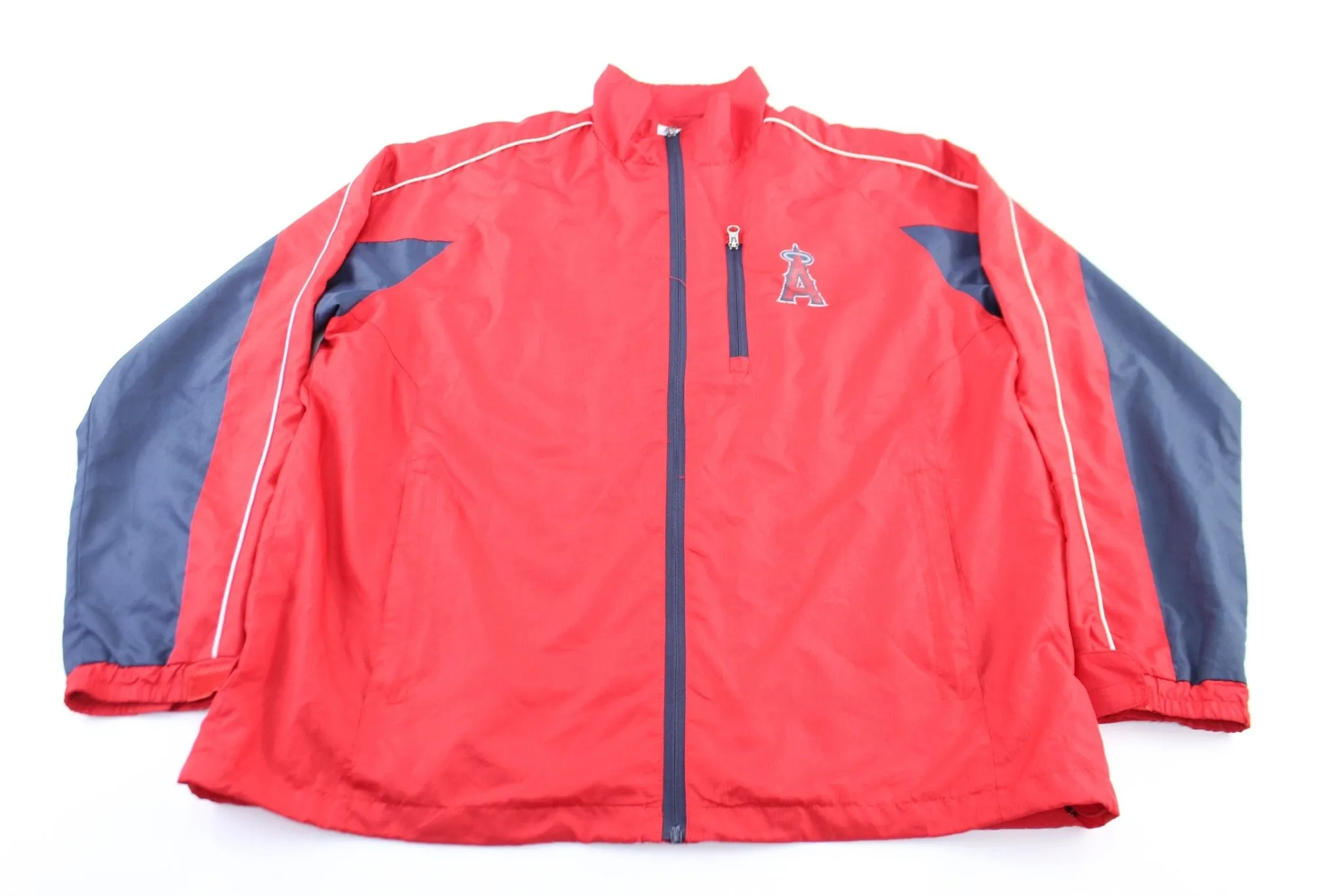 Los Angeles Angels Navy Blue & Red Zip Up Jacket