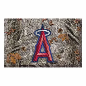 Los Angeles Angels Rubber Scraper Door Mat Camo