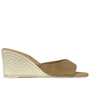 MANEBI SOFT SUEDE MULE WEDGE