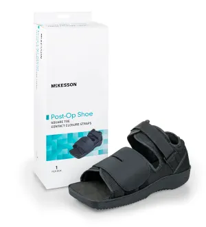 McKesson Square Toe Post-Op Shoe, Medium, Male 8.5-9.5 / Female 9.5-10.5