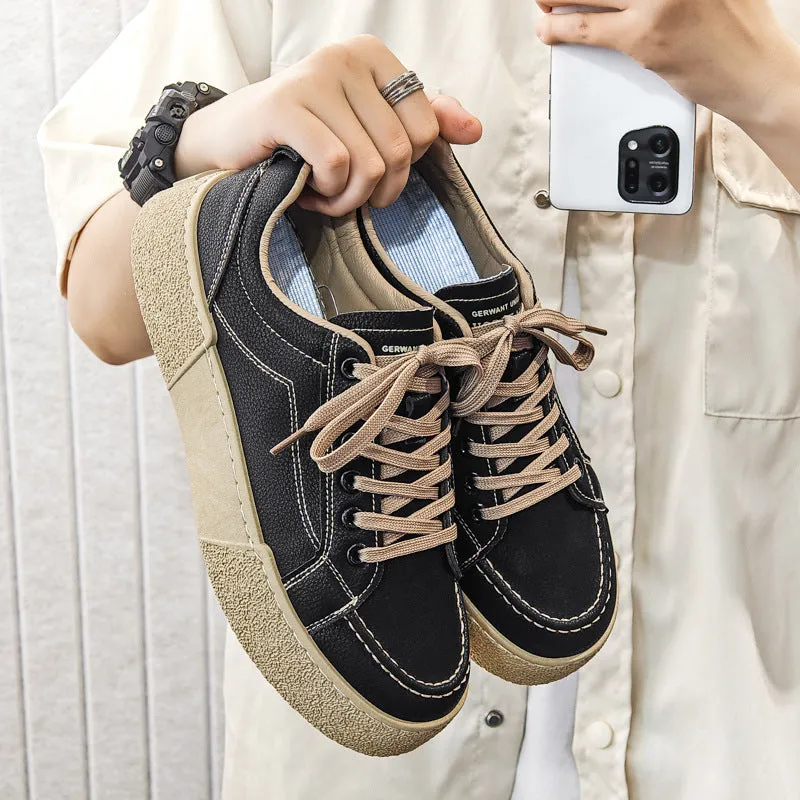 Men Solid Minimalism Fashion Casual Skate Shoes