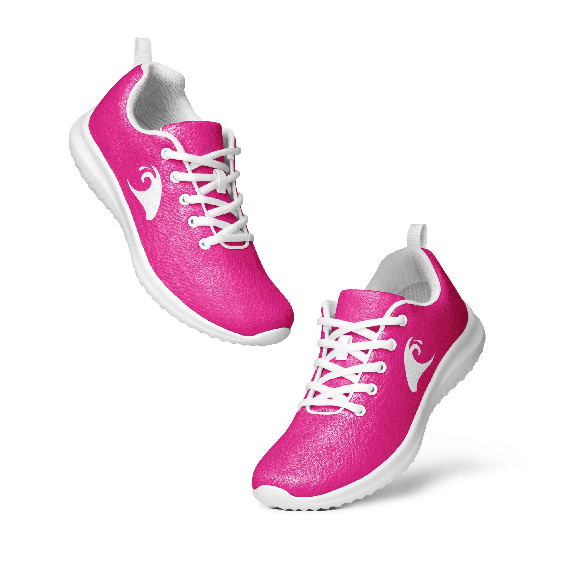 Men’s Hot Pink Athleisure Shoes with Extremely Stoked Epic Wave Logo