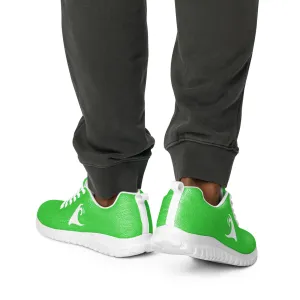 Men’s Lime Green Athleisure Shoes with Extremely Stoked Epic Wave Logo