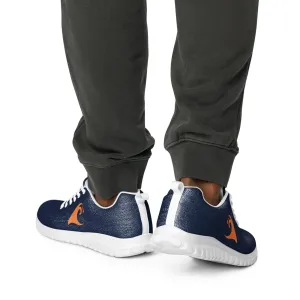 Men’s Navy Blue Athleisure Shoes with Extremely Stoked Orange Epic Wave Logo