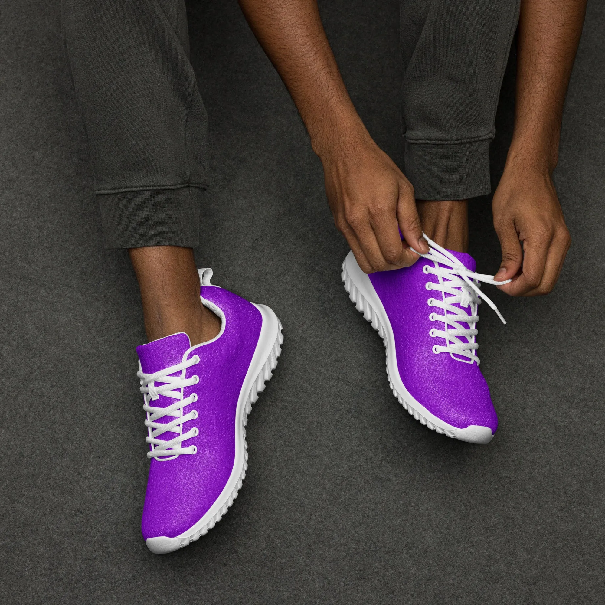 Men’s Purple Athleisure Shoes with Extremely Stoked Epic Wave Logo