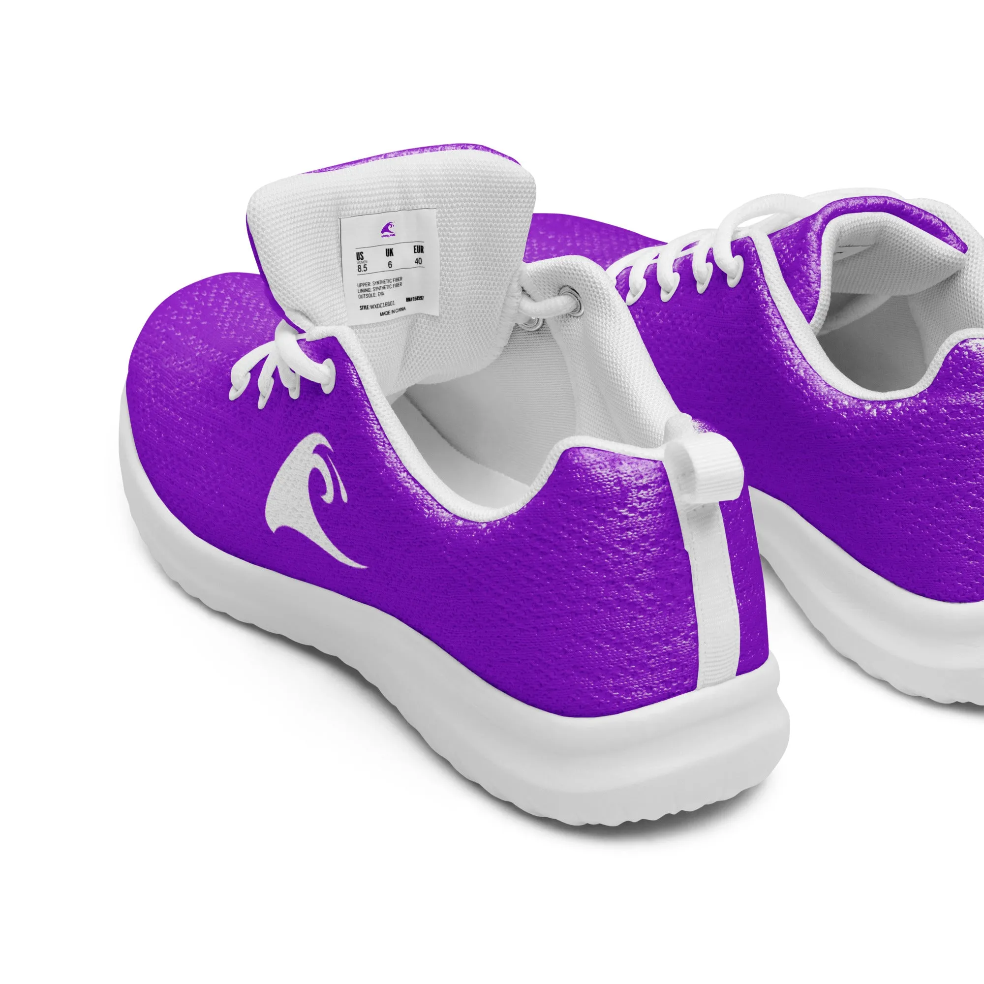 Men’s Purple Athleisure Shoes with Extremely Stoked Epic Wave Logo