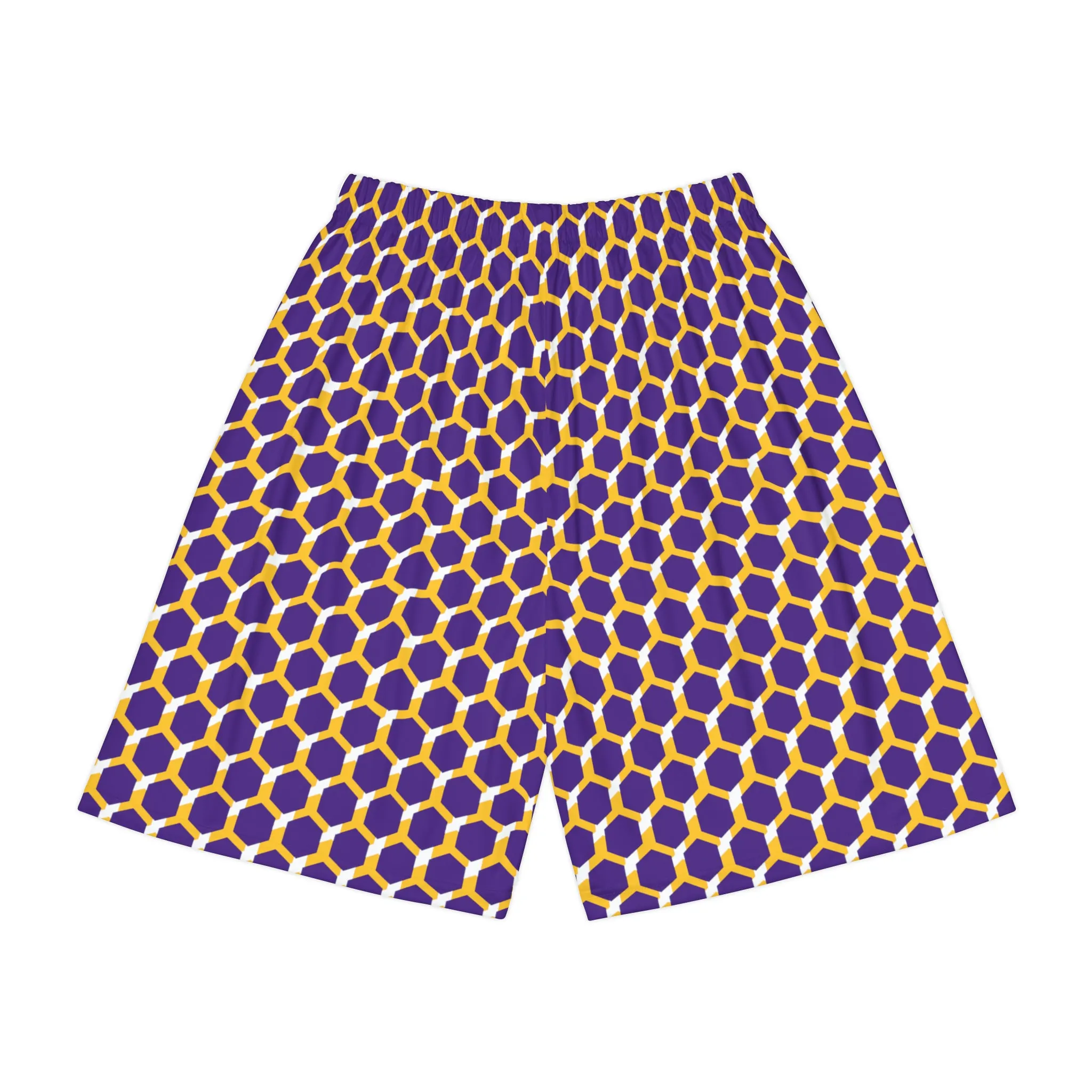 Men’s Sports Shorts - Purple/Gold Hex