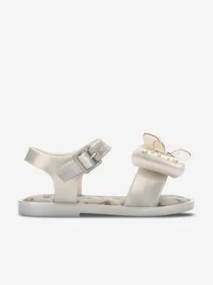 Mini Melissa Girls Mar Star Sandals in White