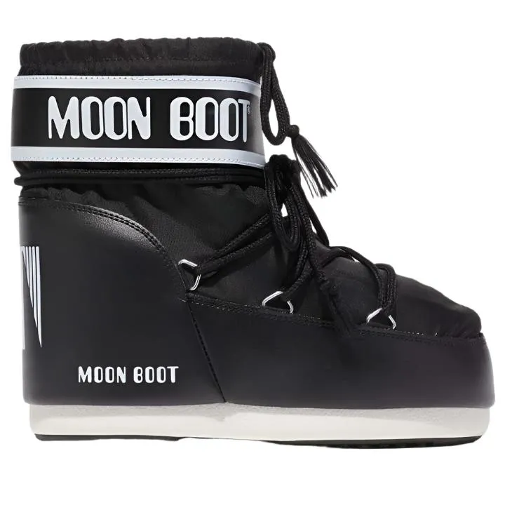 MOON BOOT BLACK LOW COLOURBLOCK NYLON BOOTS