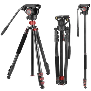 NEEWER TP72A 72" Fluid Head Video Tripod Monopod