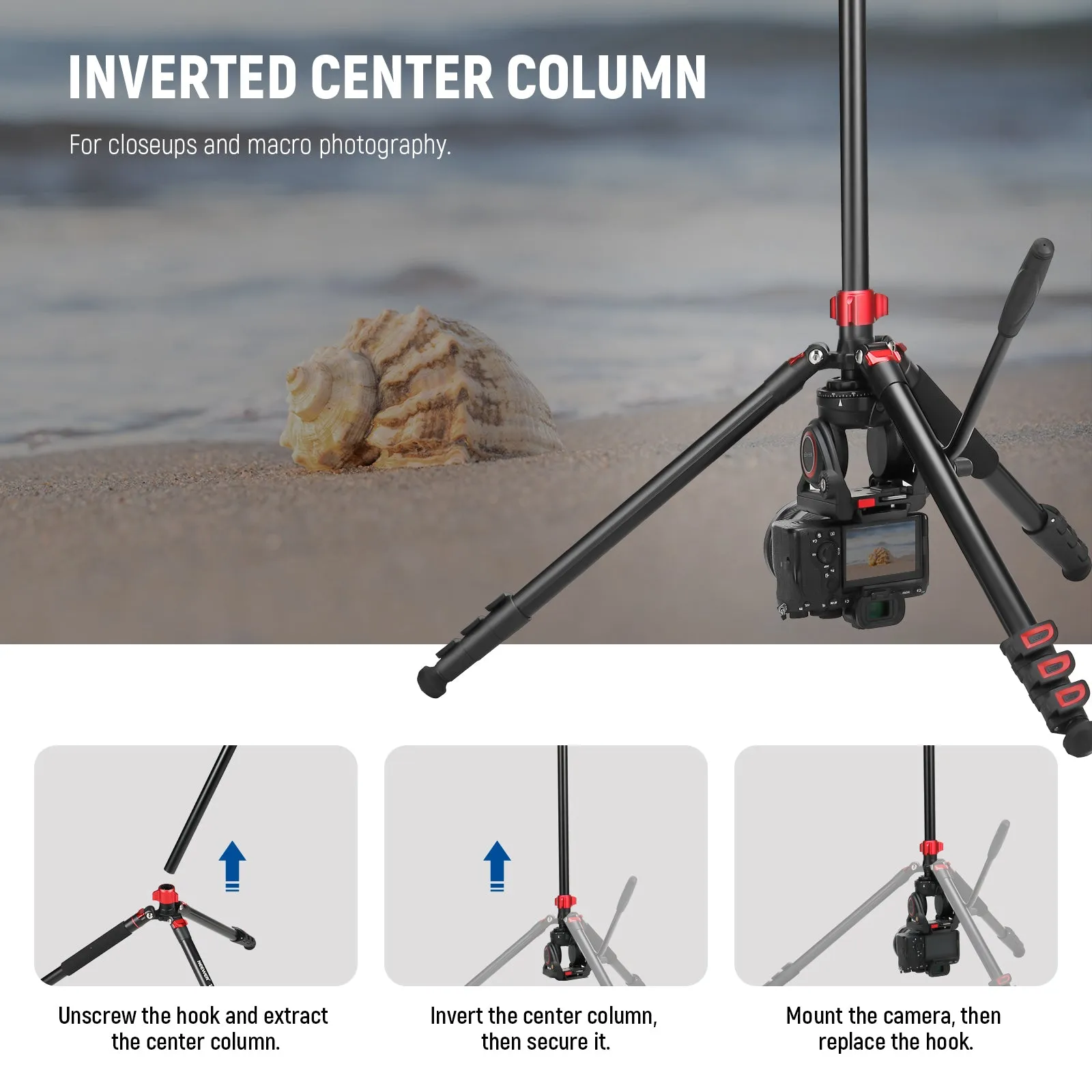 NEEWER TP72A 72" Fluid Head Video Tripod Monopod