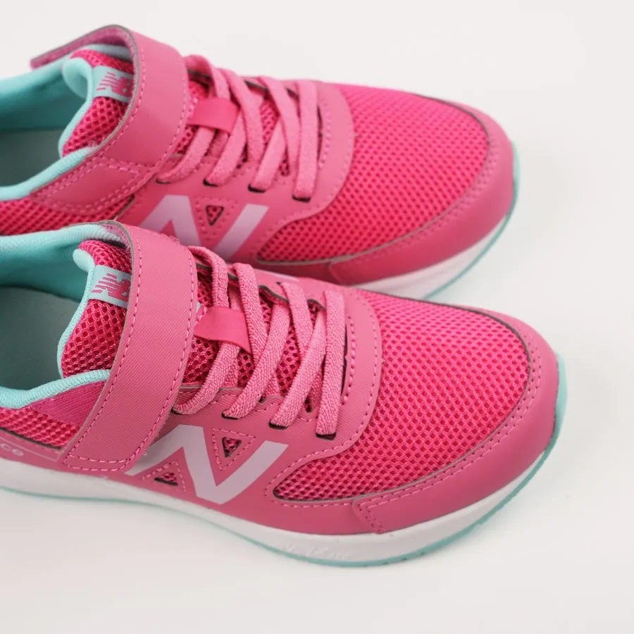 NEW BALANCE KIDS 570 HOOK N' LOOP PINK SHOES