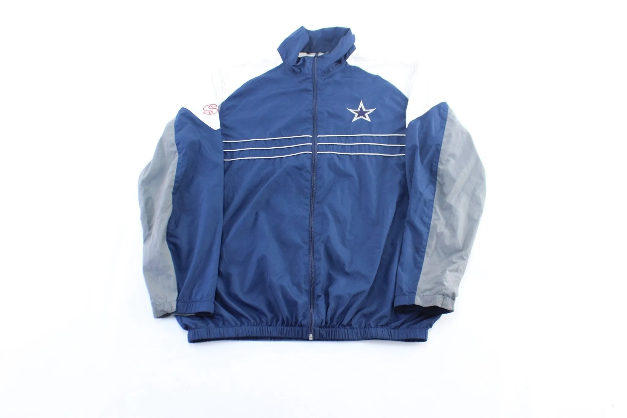 NFL Dallas Cowboys Blue, Grey, & White Zip Up Jacket