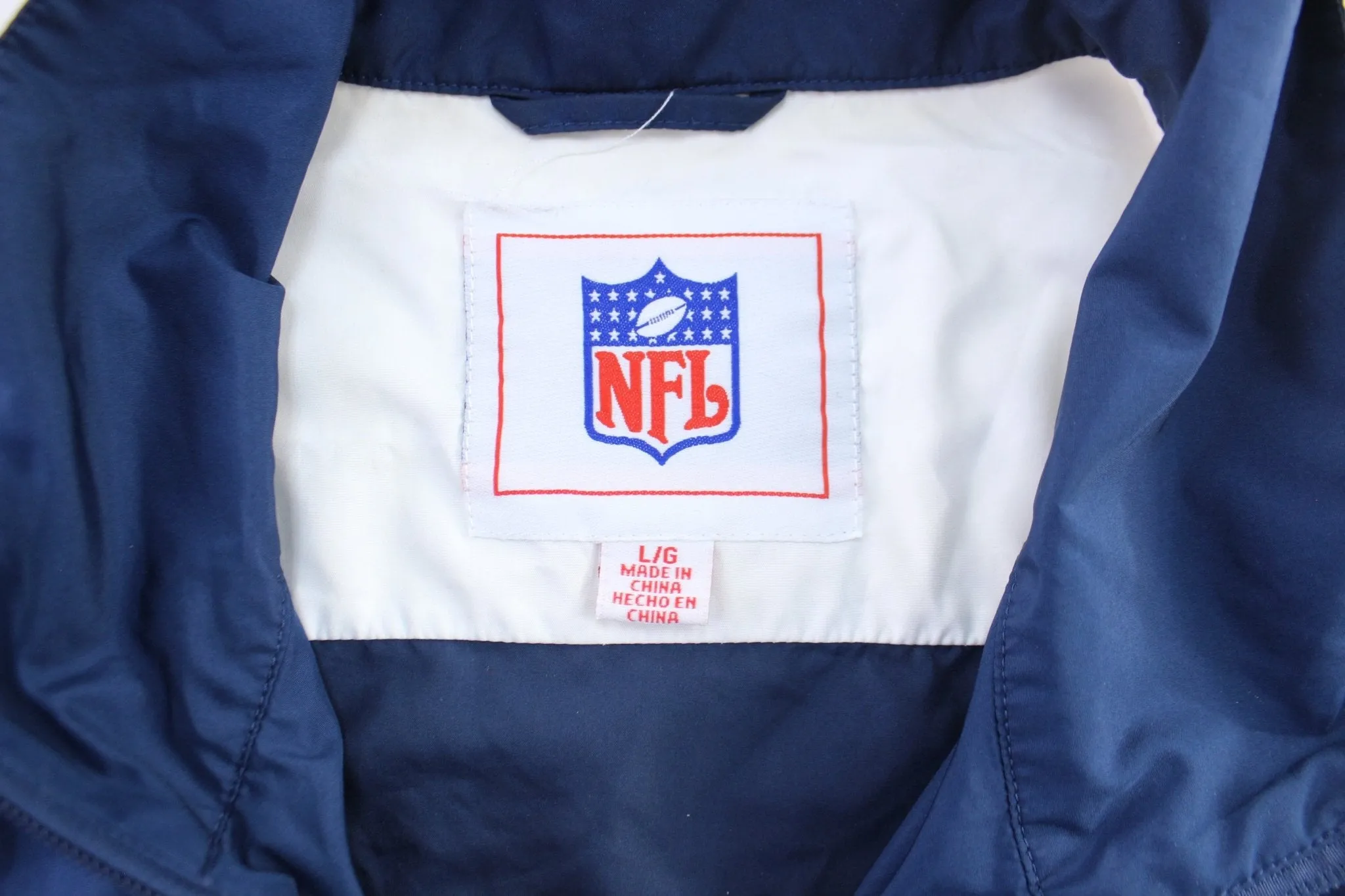 NFL Dallas Cowboys Blue, Grey, & White Zip Up Jacket