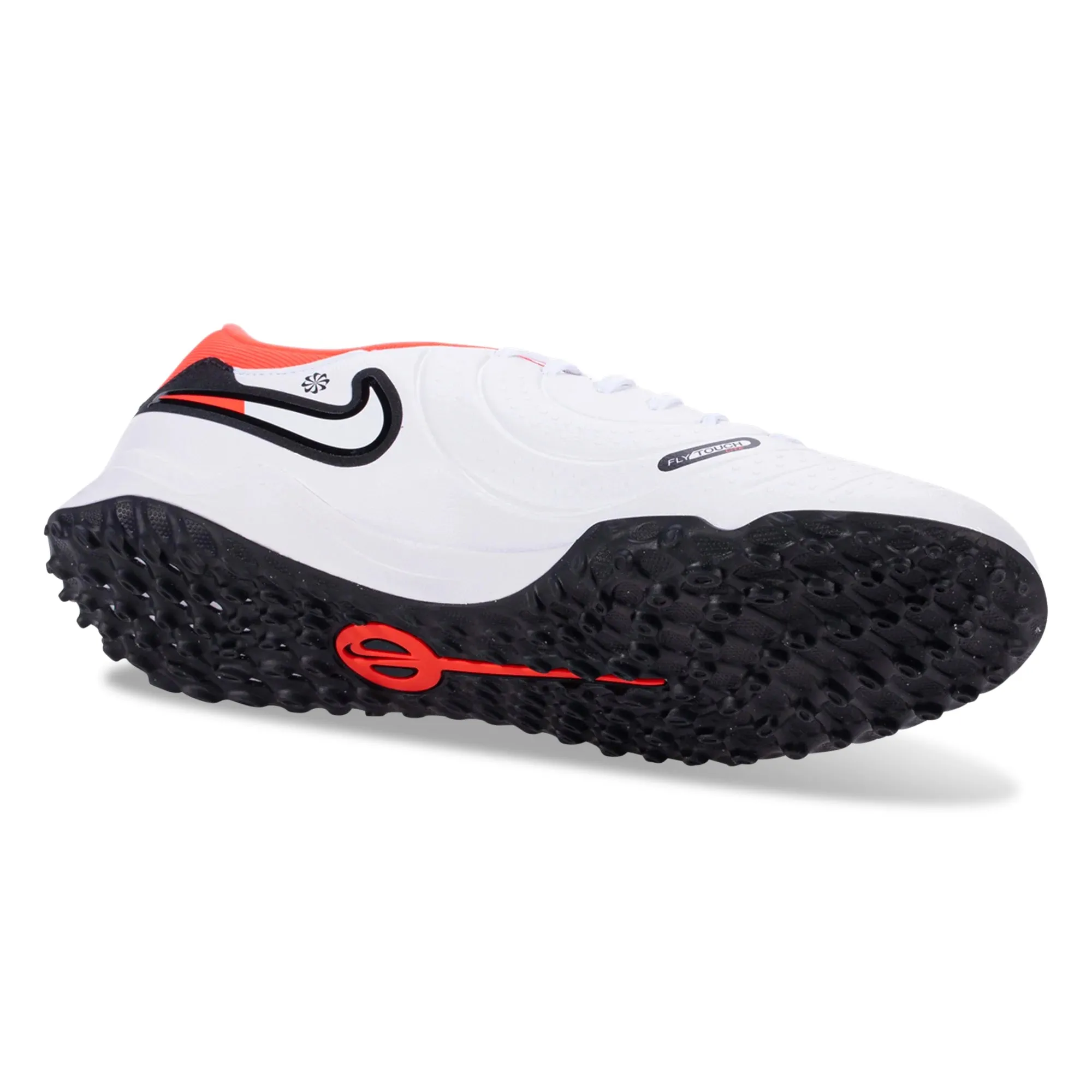 Nike Legend 10 Academy Turf Soccer Shoes (White/Black/Bright Crimson)