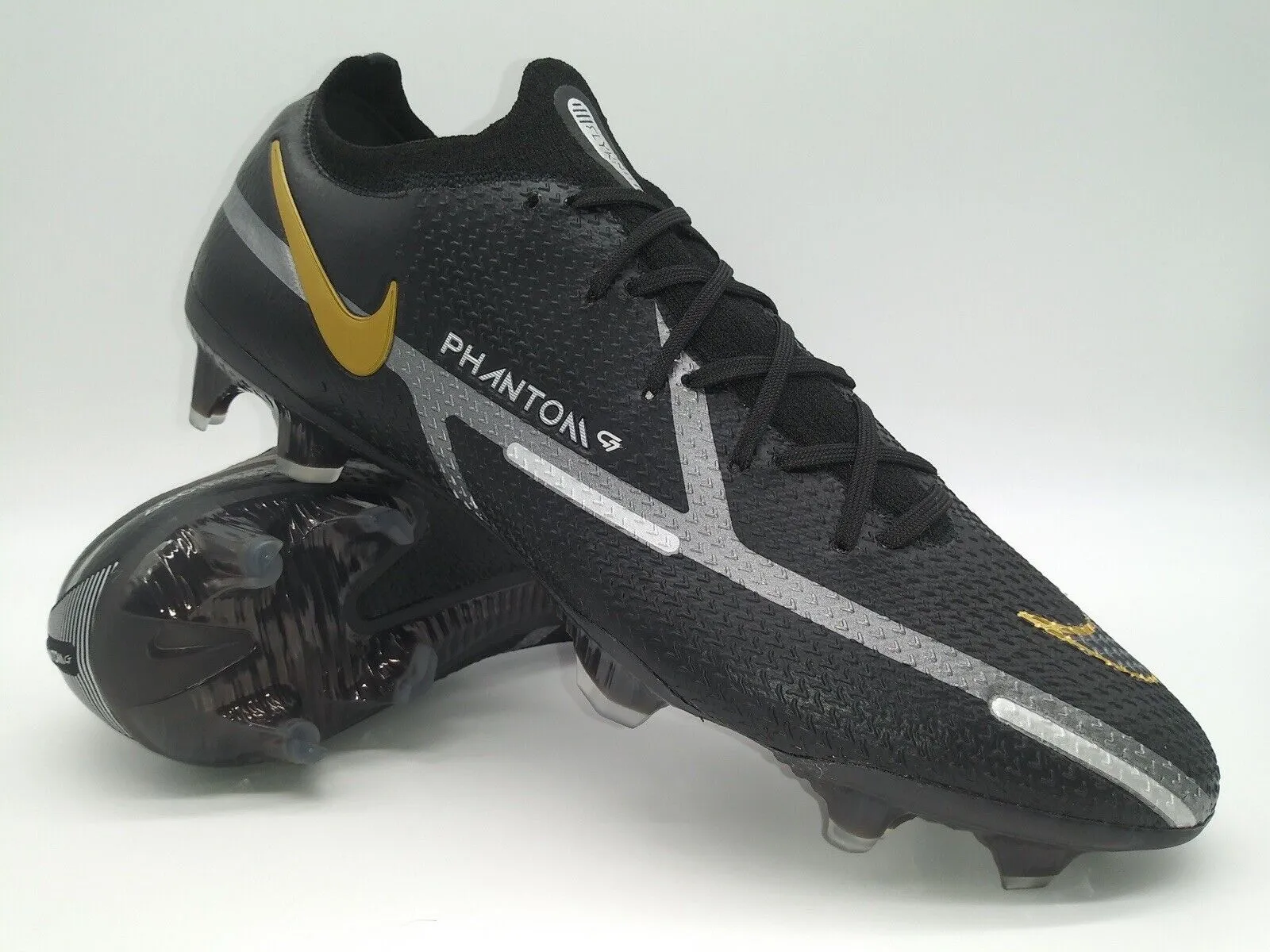 Nike Phantom GT2 Elite FG Black Metallic Gold