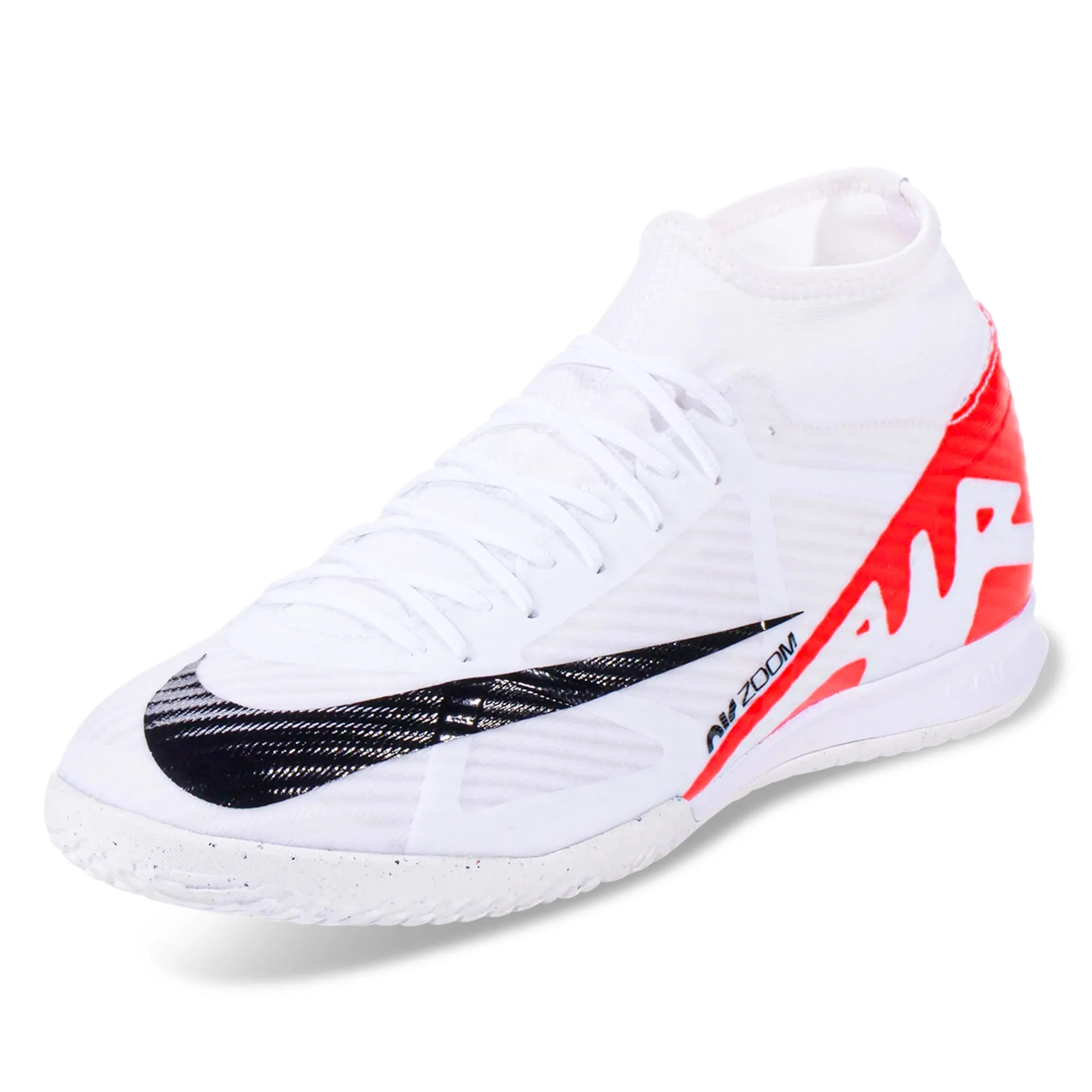 Nike Zoom Superfly 9 Academy Indoor Soccer Shoes (Bright Crimson/White)