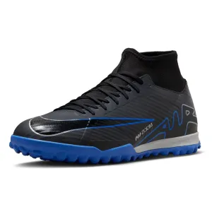 Nike Zoom Superfly 9 Academy Turf Soccer Shoes (Black/Chrome-Hyper Royal)