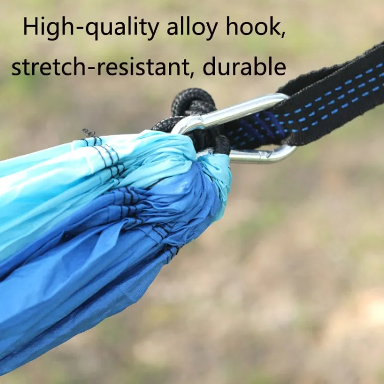 Outdoor Hammock Nylon Parachute Cloth Travel Camping Swing, Style: 3m x 2m (Sky Blue Royal Blue)