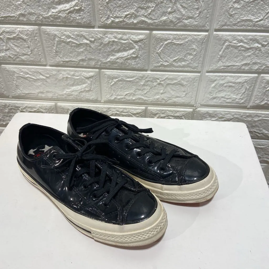 Patent Low Top Sneakers