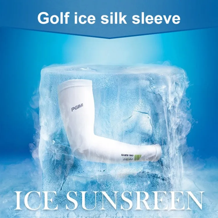 PGM Golf Ice Silk Sunscreen Sleeve for Men and Women (Color:Grey Size:XXL)