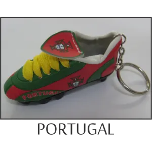 Portugal Mini Soccer Shoe Key Chain