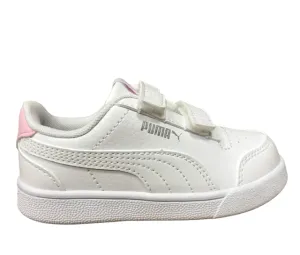 Puma scarpa sneakers con velcro da bambina Shuffle V Inf 375690 04 bianco