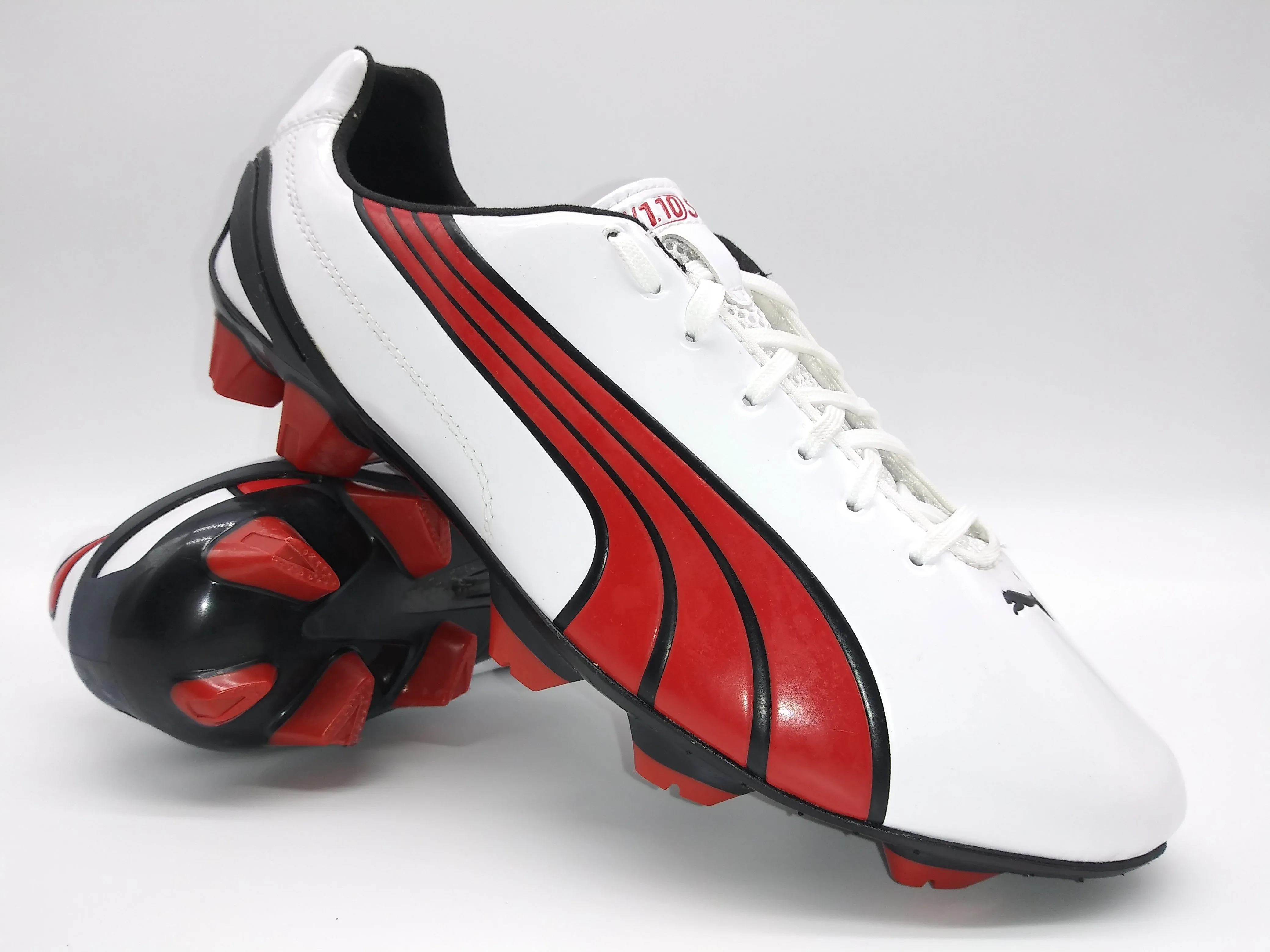 Puma V1.10 SL FG White Red Black