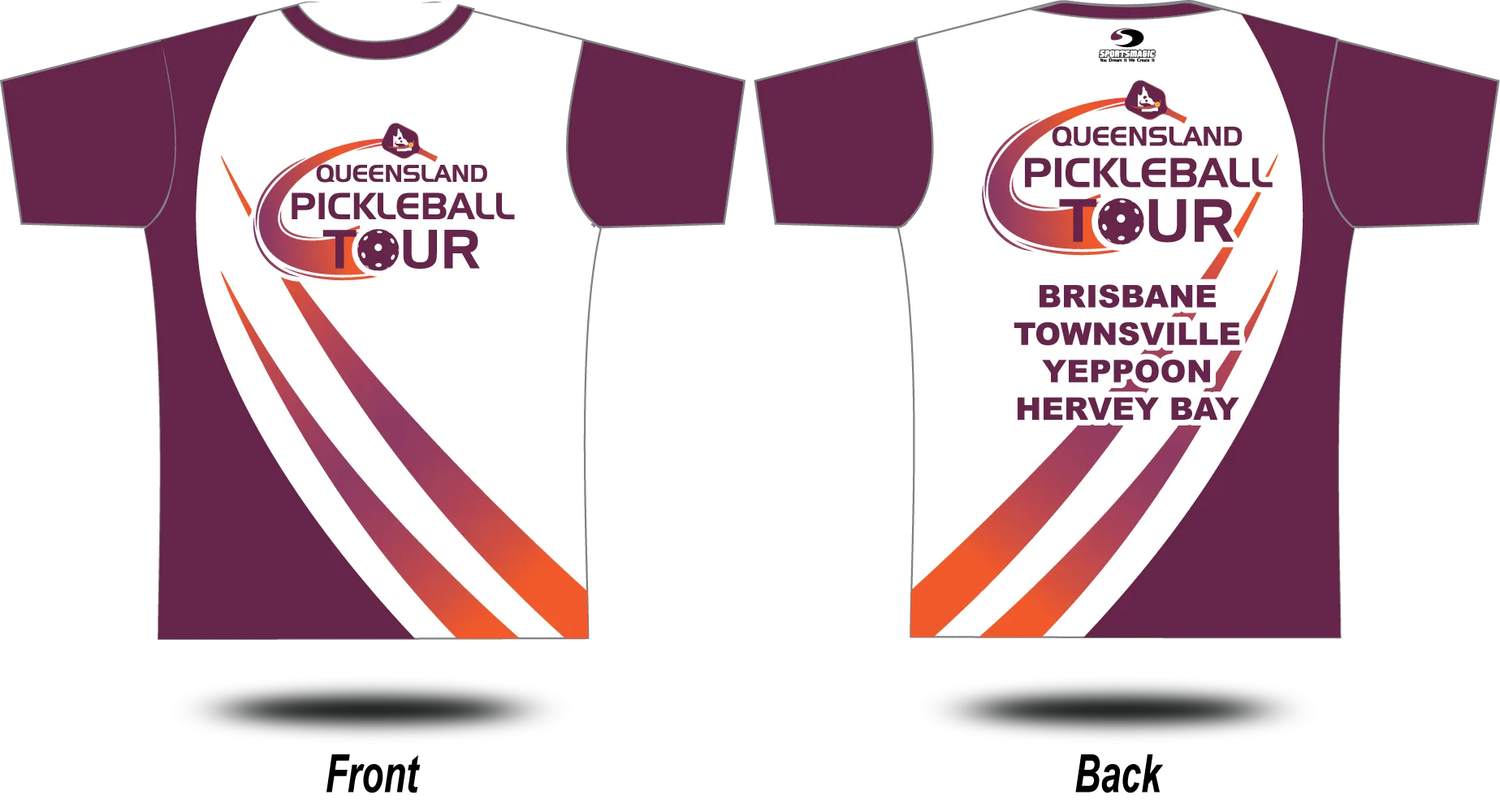 QUEENSLAND PICKLEBALL - 2024 Tour Tee