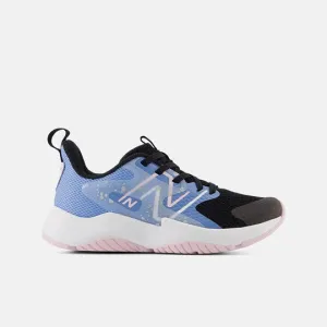 Rave Run v2 Kid's Athletic Trainer - Black with Blue Laguna and Light Raspberry