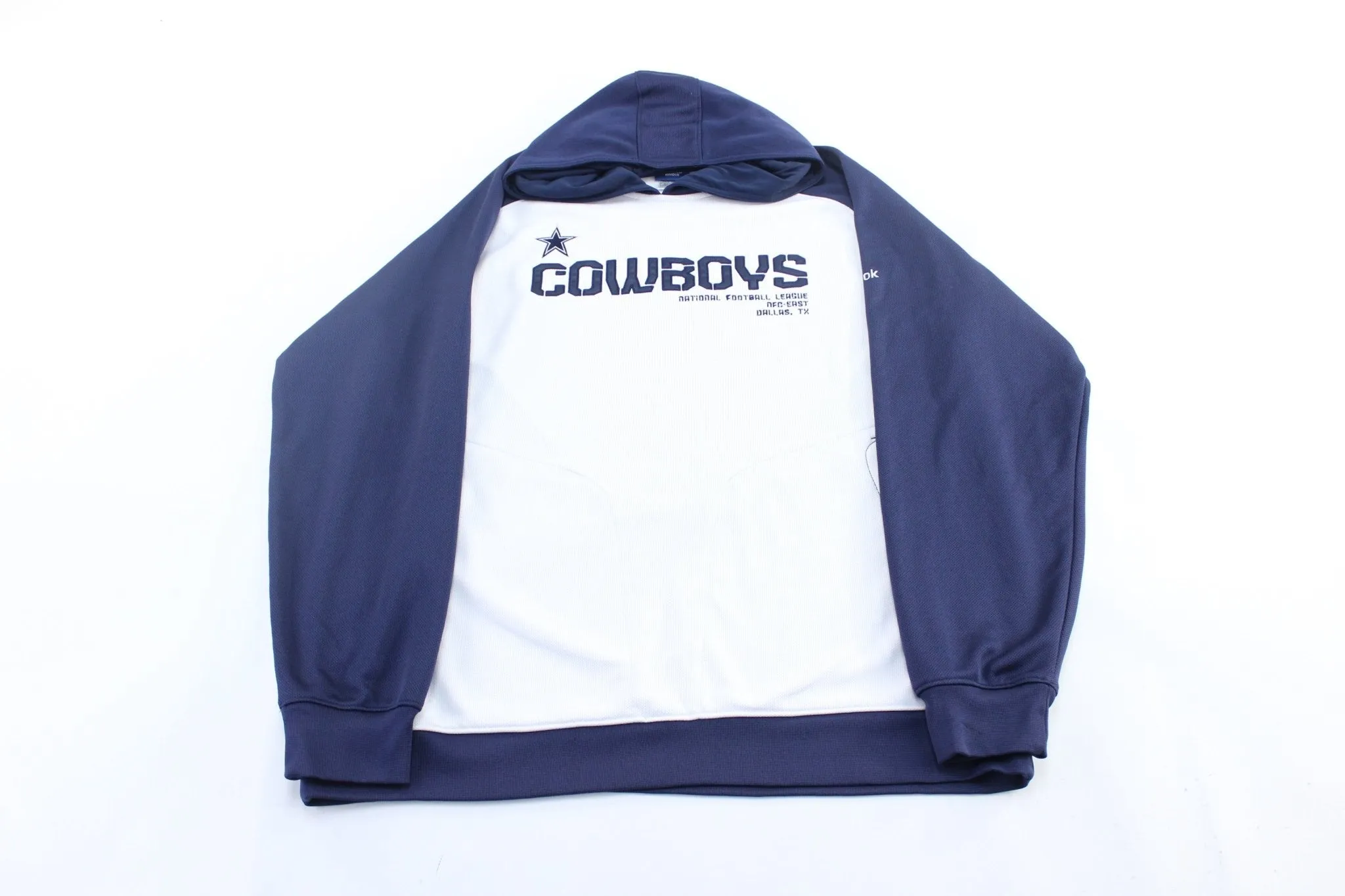 Reebok Embroidered Logo Dallas Cowboys Pullover Hoodie