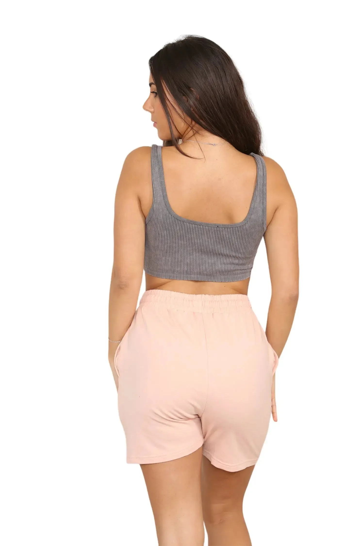 Regular Mid-Length Cycling Shorts for Women in Pink!