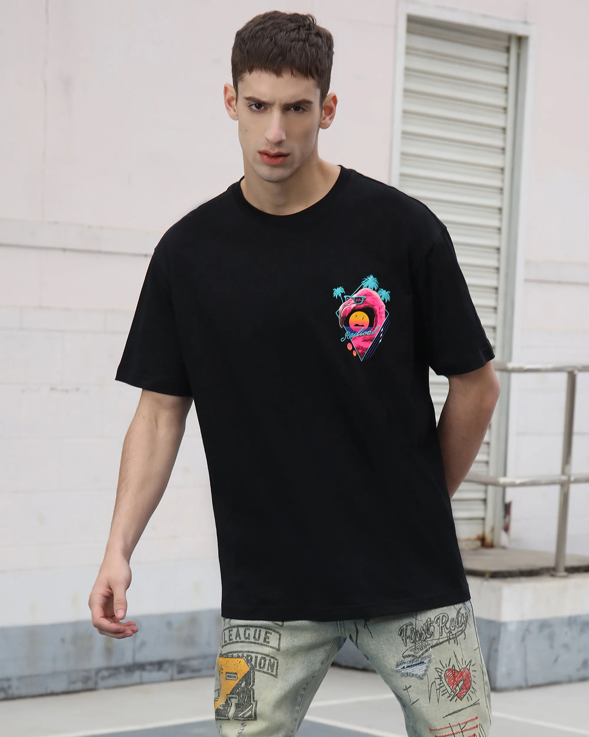 Retro Vibe Graphic Print Tee