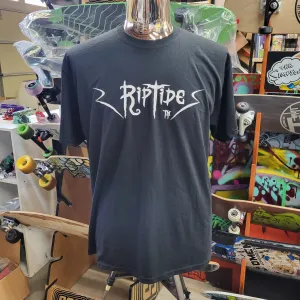 Riptide Sports - White Logo Black tee