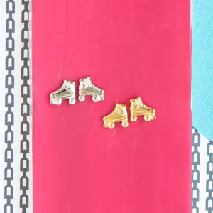 Roller Skate Post Stud Whimsical Earring