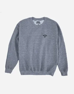 Rose Street Emb Arc Logo Crew Sports Grey