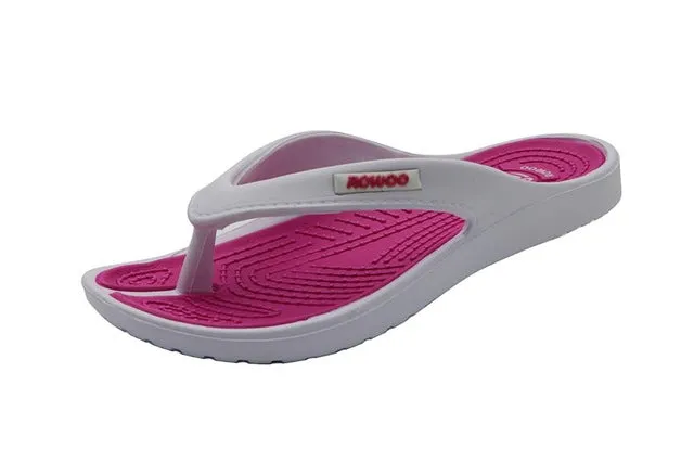 ROWOO EVA Women Casual Massage Durable Flip Flops and Beach Water-friendly Summer Sport Sandals Shoes RN260105 Free Shipping